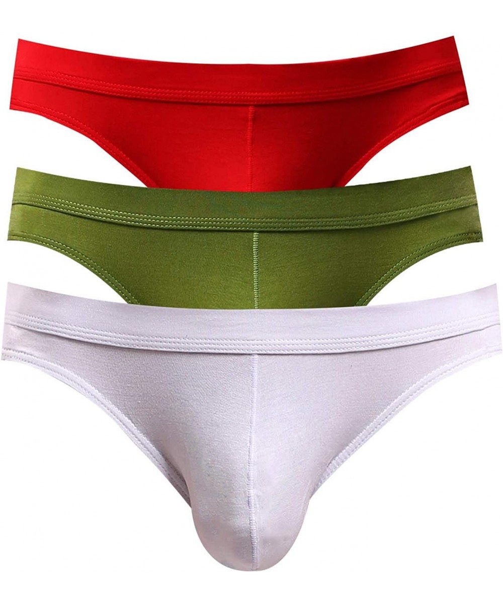 Briefs Men's Briefs Tagless Micro Modal Bikini Underwear Briefs - 3pack2 - CB18OXM9SG0