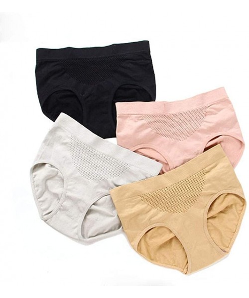 Thermal Underwear New Women Lingerie Solid Color Sports Briefs Underwear Panties Underpants - Pink - CQ198SEIY6Y