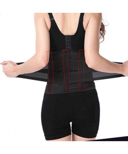 Shapewear Women Waist Trainer Belt Waist Trimmer Trimmer Slimming Body Shaper Hot Sweat Sports Girdles Workout Belt - Black -...