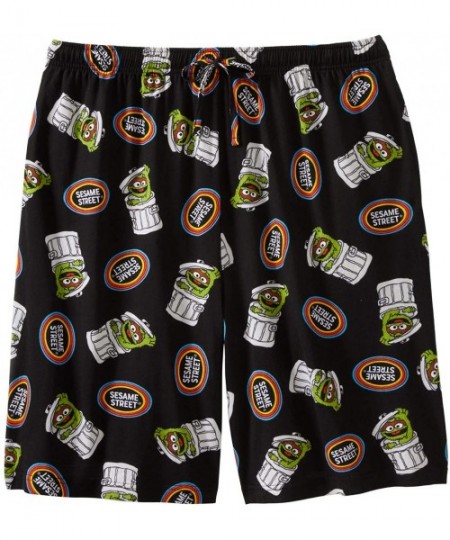 Sleep Bottoms Men's Big & Tall Pajama Lounge Shorts Pajama Bottoms - Retro Oscar Toss (0172) - CY19EQ3RHKN