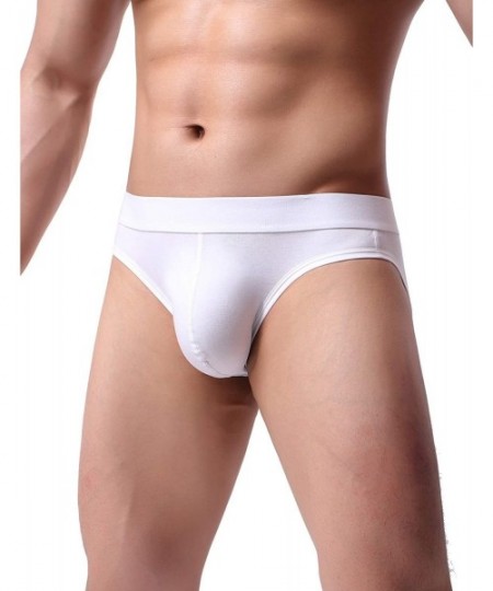 Briefs Men's Underwear Stretch Low Rise Multipack Cotton Classic Briefs - 1-pack White - CN18A7K2SRD