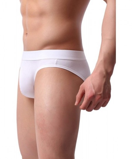 Briefs Men's Underwear Stretch Low Rise Multipack Cotton Classic Briefs - 1-pack White - CN18A7K2SRD