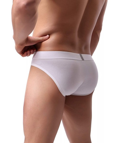 Briefs Men's Underwear Stretch Low Rise Multipack Cotton Classic Briefs - 1-pack White - CN18A7K2SRD