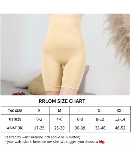 Shapewear Women Body Shapewear Tummy Control Shaper High Waist Thigh Slimmer- Small to Plus-Size - Nude - CD18AO27OYT