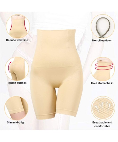 Shapewear Women Body Shapewear Tummy Control Shaper High Waist Thigh Slimmer- Small to Plus-Size - Nude - CD18AO27OYT