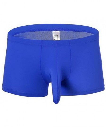 Boxer Briefs Men's Ice Silk Underwear Boxer Elephant Nose Boxer Multi Pack - Gr+wh+cb - C718Y3KK38O