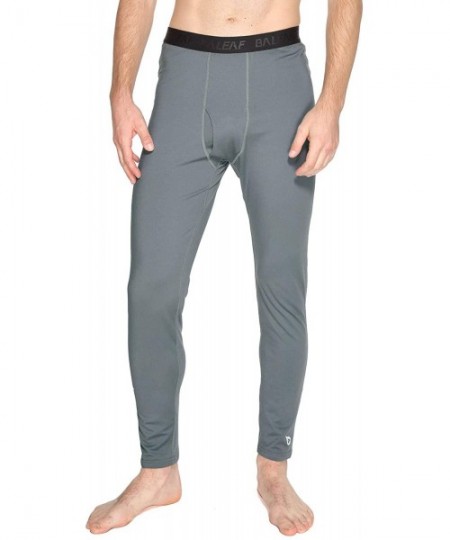 Thermal Underwear Men's Heavyweight Thermal Underwear Pants Fleece Lined Long Johns Baselayer Bottom - 2-grey - CU18XRH8G2X