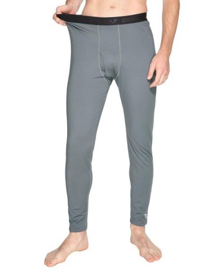 Thermal Underwear Men's Heavyweight Thermal Underwear Pants Fleece Lined Long Johns Baselayer Bottom - 2-grey - CU18XRH8G2X