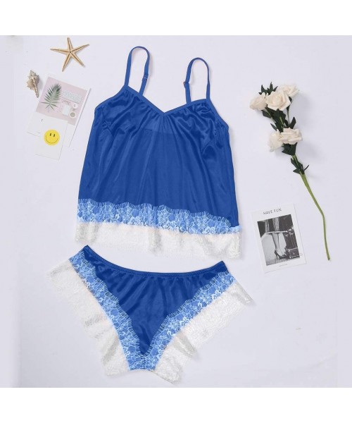 Baby Dolls & Chemises Corset for Female-2019 Summer Lace Sexy Passion Lingerie Babydoll Nightwear Set Scalloped Trim Independ...