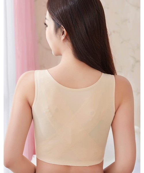 Shapewear Women Posture Corrector Back Brace Push up Bra Back Chest Support Sleeveless Tank Top - 1 Beige - CZ18W43HHXC