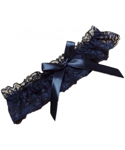 Garters & Garter Belts Sexy Lace Garter for Wedding Party Leg Garter Belt Prom Garters for Bride - A-black - CR18ZYRLH64