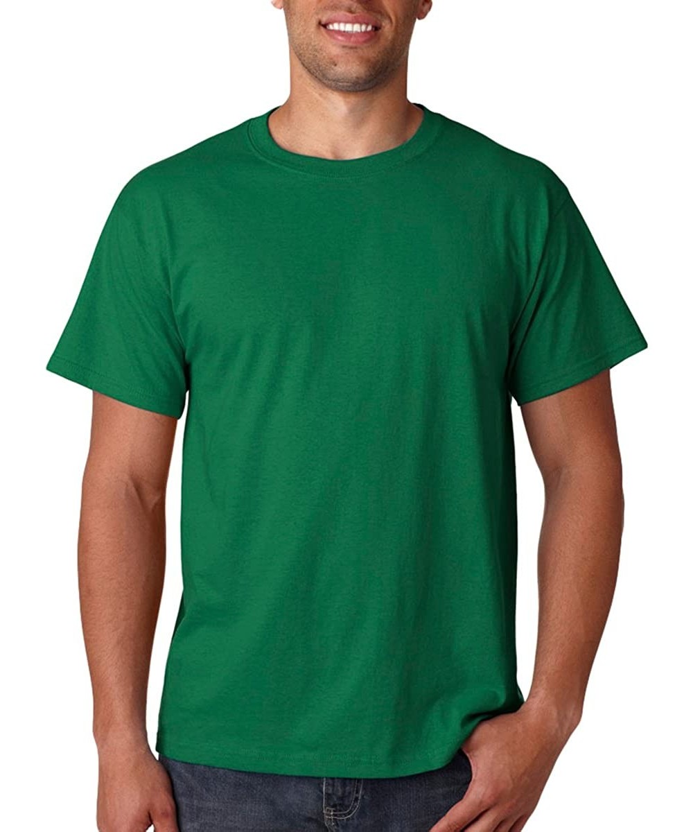 Undershirts Heavy Cotton T-Shirt- Clover- L (Pack of 2) - CI11ZHC8LE5