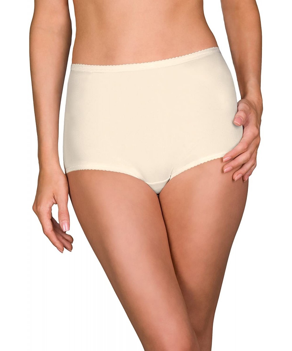 Panties Women's Plus-Size Spandex Classic Brief (3-Pack) - Ivory - CH124X0MKNJ