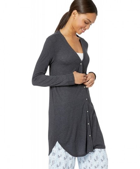 Nightgowns & Sleepshirts Women's Modal Knit Sleepshirt - Heather Grey/Black - CO18ISKTC96