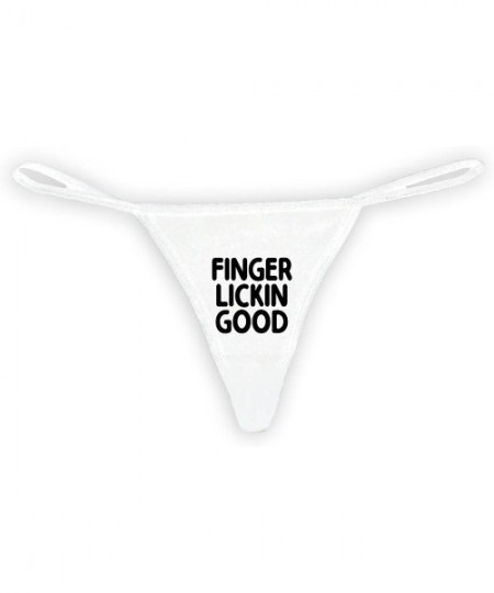 Panties Women's Funny Sexy Thong Fin Good - White - CL12MY35SVF