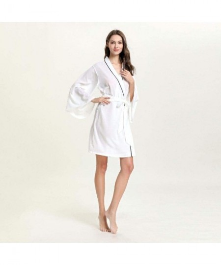 Nightgowns & Sleepshirts Breathable Homewear Ladies Nightgown Simulated Pajamas-Black_XL - CP199QUCW86