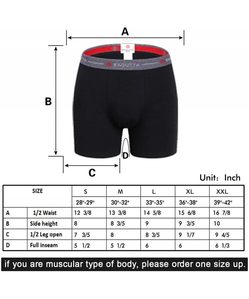 Boxer Briefs Mens Boxer Briefs 5 Pack No Ride-up Comfortable Breathable Cotton Sport Short Leg Underwear - M 5 Pairs Multi Co...