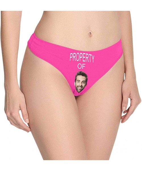 Panties Custom Property of White Women's Funny Face Photo Thong Underpants Briefs(XS-XXXL) - Multi 04 - CN18WO8LCYA