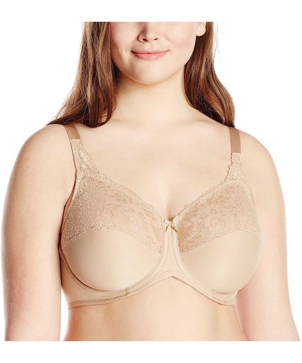 Bras Bali Tailored Minimizer Bra Lace Trim - Body Beige - CO182S2Y25W