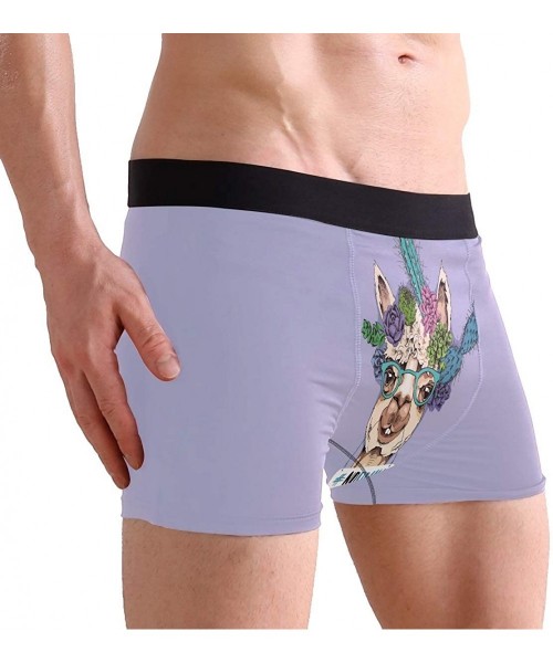 G-Strings & Thongs Men's Boxers Briefs Men Boxer Shorts Mens Trunks Good Friends are Like Stars - Cacti Flowers Portrait of N...