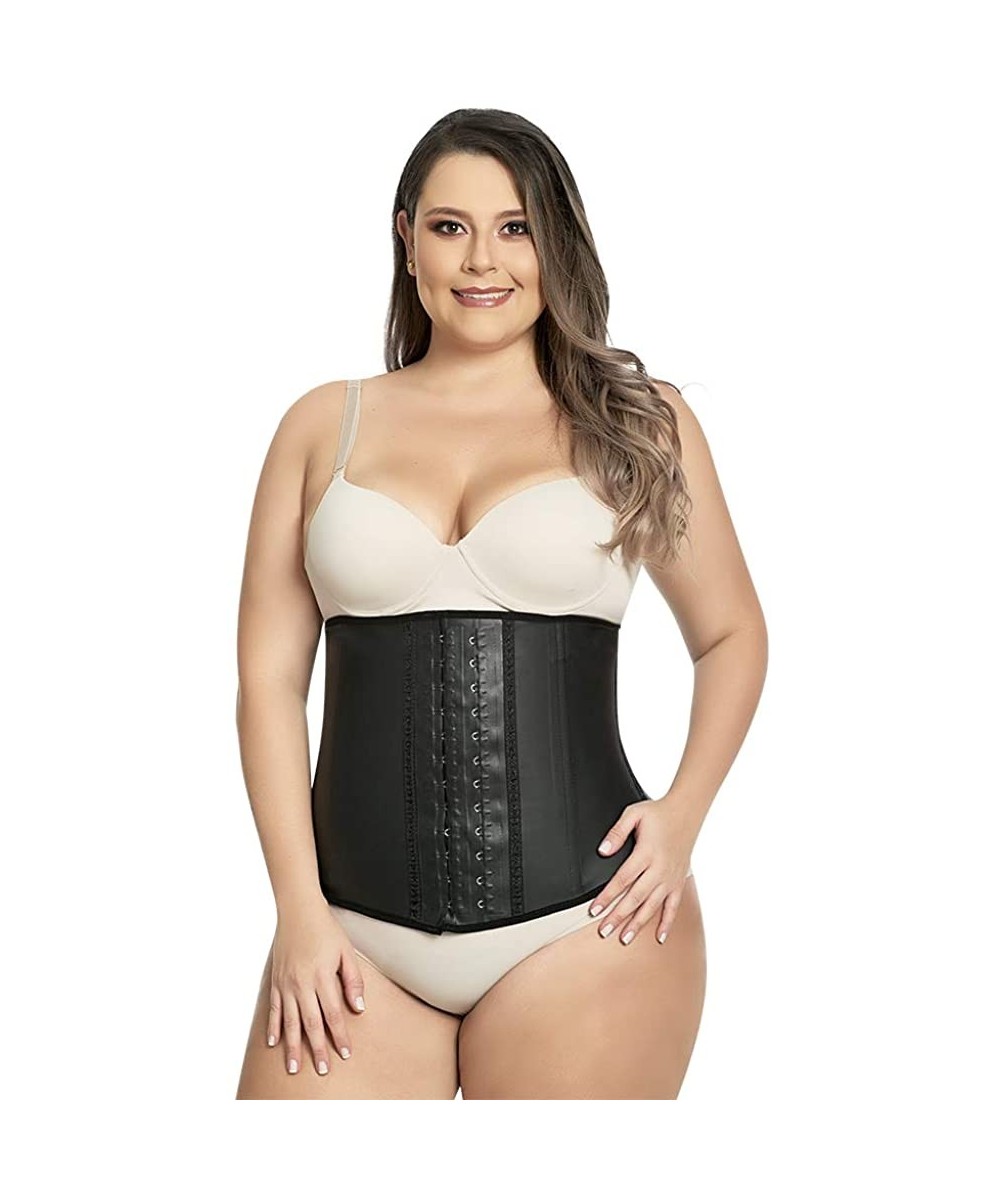 Shapewear Waist Latex Corset 2025 Classic Colombian Shaper Black Gym Belt and Fat Reducer - C118EWRURCA