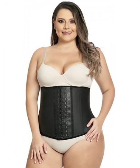 Shapewear Waist Latex Corset 2025 Classic Colombian Shaper Black Gym Belt and Fat Reducer - C118EWRURCA