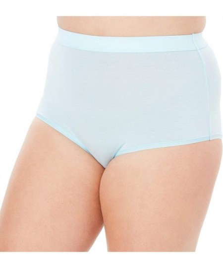 Panties Women's Plus Size 3-Pack Modal Full-Cut Brief Underwear - Basic Pack (0660) - CF18EEDMU0O