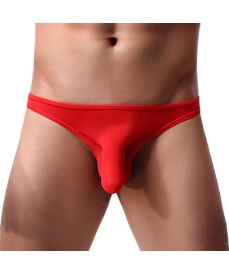 G-Strings & Thongs Bulge Pouch Hipsters-Men's Sexy Elephant Nose G-Strings Thongs Bikini Tanga T-Back Butt Flaunting Briefs U...