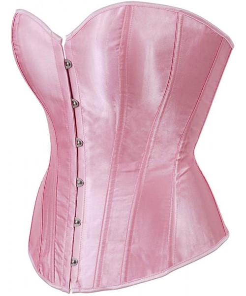 Bustiers & Corsets Corsets for Women Plus Size Black Corset Sexy Bustier Corset Top Lingerie - Pink - CF18XNN4MYD