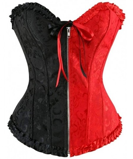 Bustiers & Corsets Corset Ladies' Sexy Bodice Lingerie Comfortable and Soft Tight-Fitting Tight-Fitting Belt a (BlackRed Size...