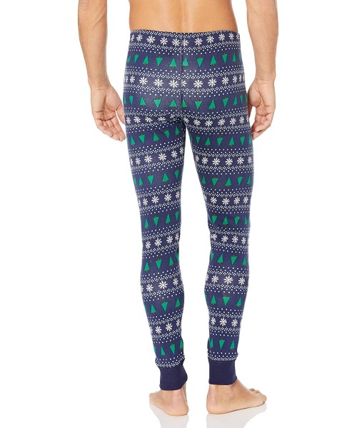 Tops Organic Unisex Adult Pajama- Holiday Family Matching - Winter Fair Isle - Bottom - C318XY3L9ZK