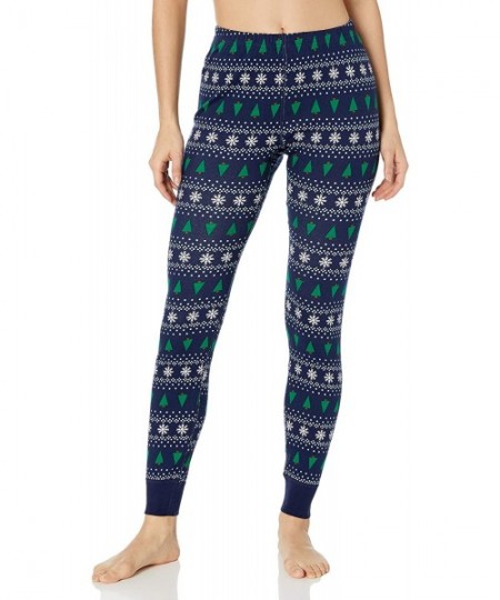 Tops Organic Unisex Adult Pajama- Holiday Family Matching - Winter Fair Isle - Bottom - C318XY3L9ZK