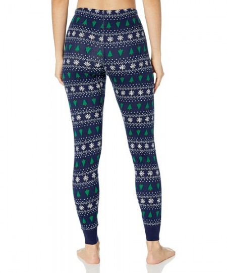 Tops Organic Unisex Adult Pajama- Holiday Family Matching - Winter Fair Isle - Bottom - C318XY3L9ZK