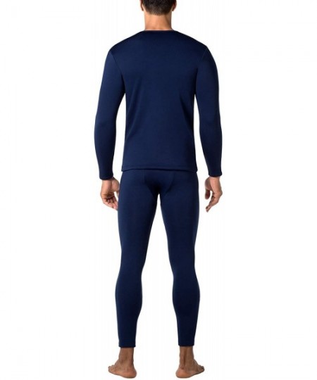 Thermal Underwear Men's Heavyweight Thermal Underwear Long John Set Fleece Lined Base Layer Top and Bottom M24 - Heavyweight ...