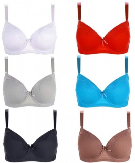 Bras Women's Bras Full Cup Brassieres Underwire Bra(Packs of 6) - 97017 - C2192SE4RU3