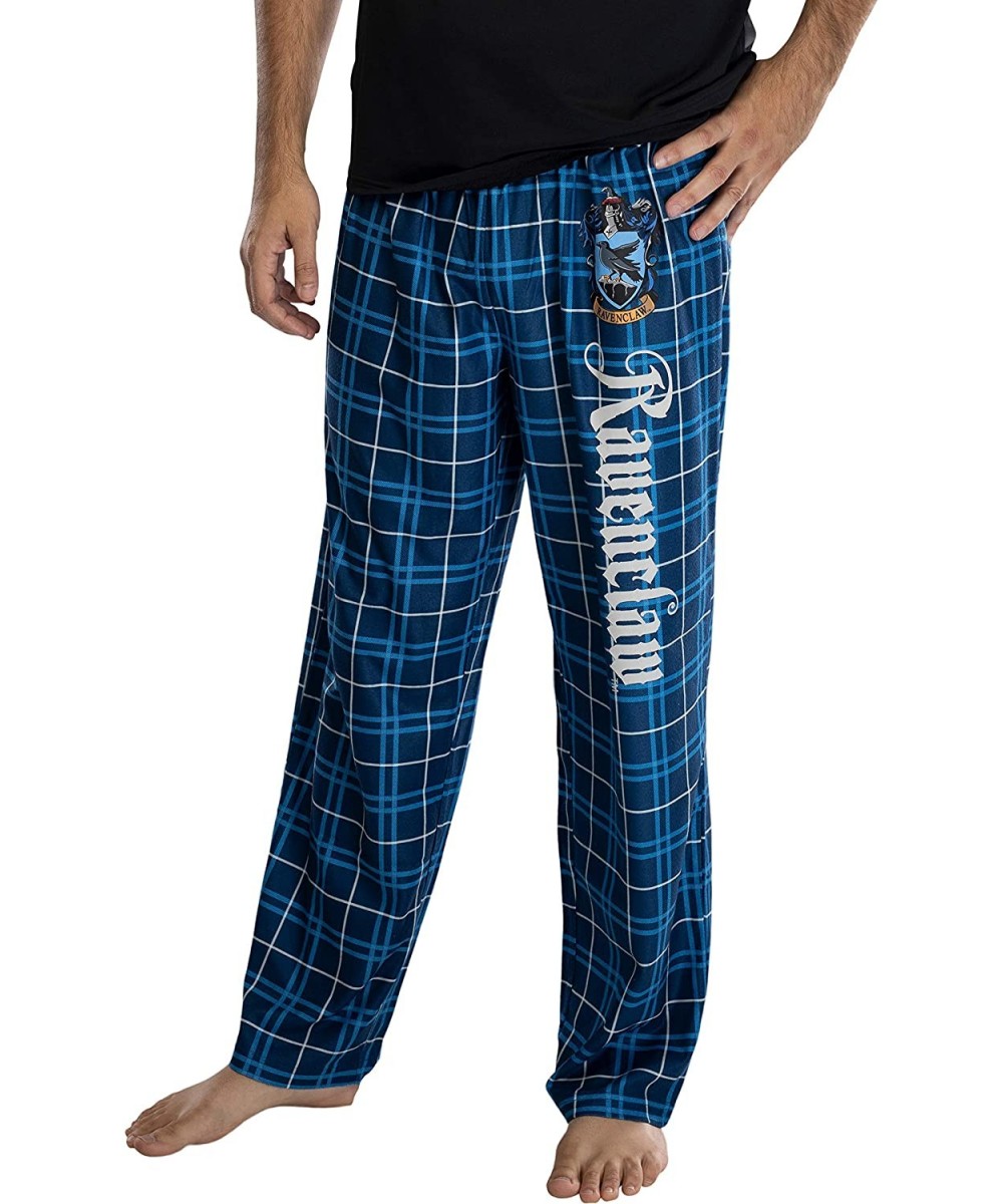 Sleep Bottoms Harry Potter Adult Mens' House Crest Plaid Pajama Pants - All 4 Houses Gryffindor- Ravenclaw- Slytherin- Huffle...