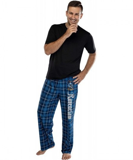 Sleep Bottoms Harry Potter Adult Mens' House Crest Plaid Pajama Pants - All 4 Houses Gryffindor- Ravenclaw- Slytherin- Huffle...