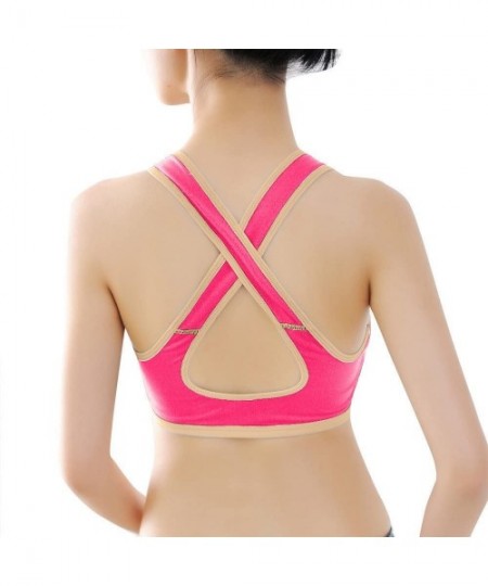 Bustiers & Corsets Vest 2020 Summer Yoga Womens-Wrap Chest Lady Sports Athletic Solid Strap Tops Bra - Pink3343 - CK18RULEIO7