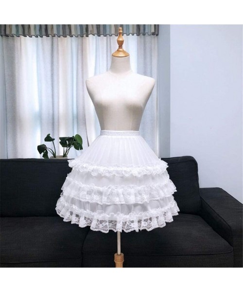 Slips Women Victorian Petticoat Wedding Bridal Underskirt Slip - White 28 - CQ18QRNM2Y4