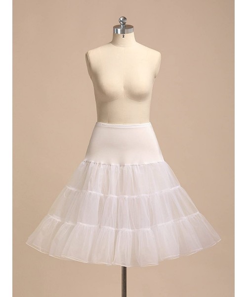 Slips 1950s Petticoat Underskirt Crinoline Slips for Women Tutu Skirt Dress - Ivory - CY18N70NALY