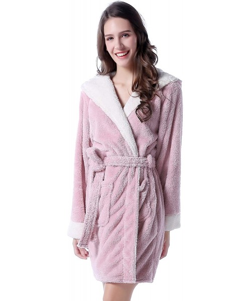 Robes Women's Bathrobe Robe with Two Ears RHW2498 - Rose - CS12ODMLDPR