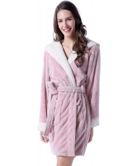 Robes Women's Bathrobe Robe with Two Ears RHW2498 - Rose - CS12ODMLDPR