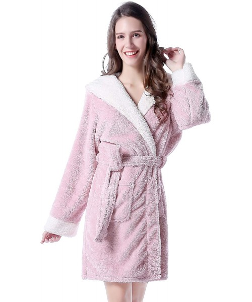 Robes Women's Bathrobe Robe with Two Ears RHW2498 - Rose - CS12ODMLDPR