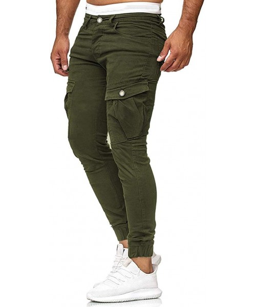 Shapewear Men's Casual Sport Pants Slim Fit Solid Trousers Running Joggers Sweatpants Chino Pants Casual Jogger Sweatpants - ...