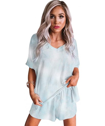 Sets Pajamas Women Tie Dye Cute Pajamas Set sleepwear Loungewear Comfy Clothes - 5 - CL1908IR9CC