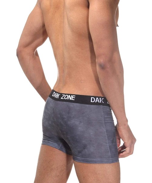 Boxer Briefs Mens Exotic Boxer Briefs Darkzone Series Soft Stretchy Underwear in Wild Prints - Rhino - C718CK4565O