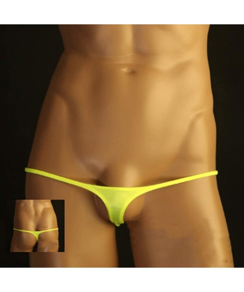 G-Strings & Thongs Men Underwears Thongs Sexy Male G-Strings Jockss Briefs Strings Bikini Underwear Homme - Blue - CQ198OT8ROU