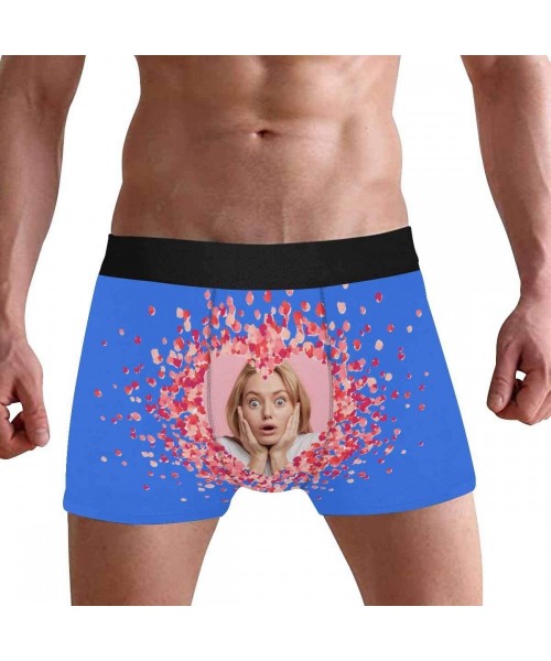 Briefs Personalized Face Men's Boxer Briefs Underwear Shorts Underpants with Photo Love Heart Wife or Girlfriend's Face Photo...