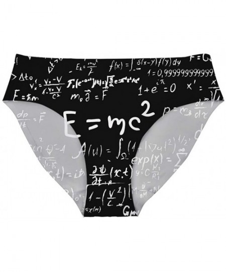 Panties Sexy Women Personalized Autism Awareness Underwear Briefs Breathable Hipster Panty - Mathematical Formula - C818XU0WZ3M