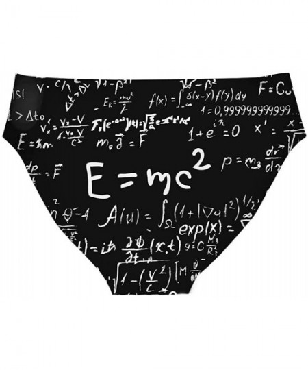 Panties Sexy Women Personalized Autism Awareness Underwear Briefs Breathable Hipster Panty - Mathematical Formula - C818XU0WZ3M